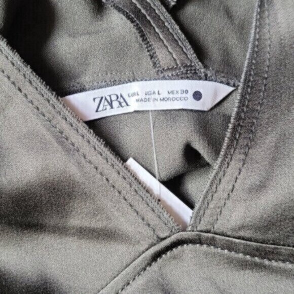 ZARA Satin Tank Top NWT Sz Large - Picture 6 of 8